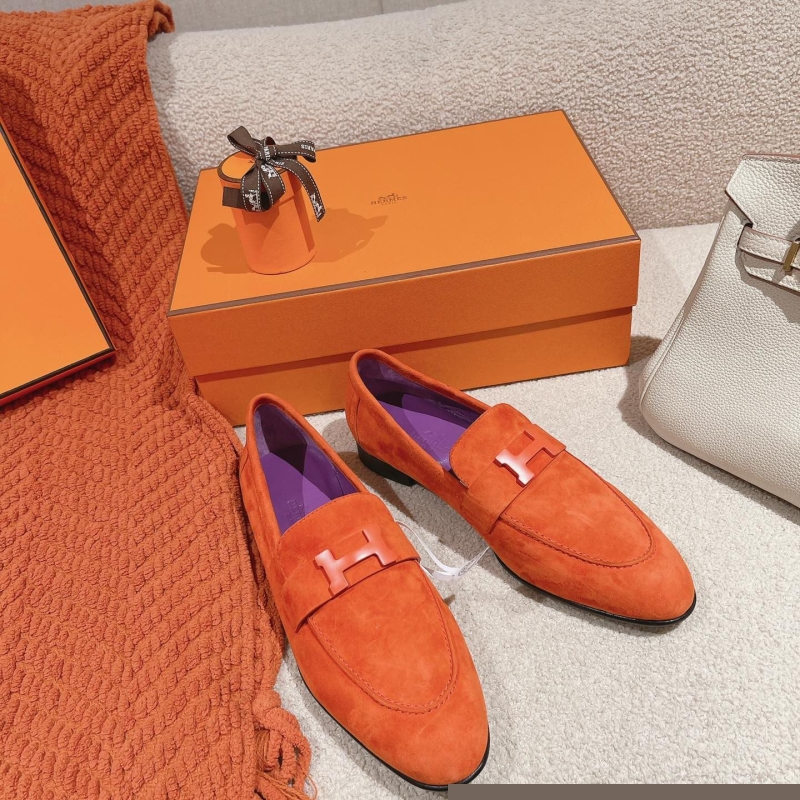 H**mes leather shoes